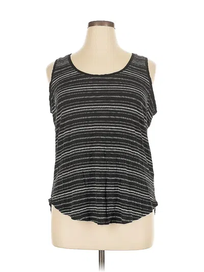 Pre-owned Dex Sleeveless Top Black Scoop Neck Tops