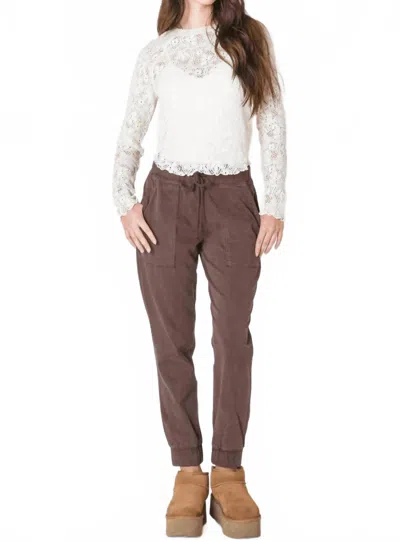 Dex Soft Touch Jogger Pants In Brown