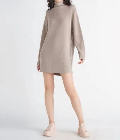 Dex Sweater Dress In Beige