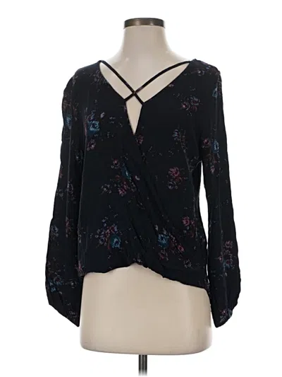 Pre-owned Dex Tank Top Black Plunge Neckline Tops