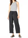 Dex Textured Pull On Pant In Black In Black