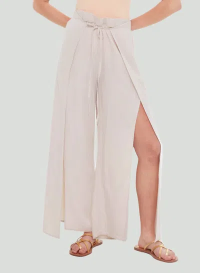 Dex The Front Wrap Pants In Dark Birch In Multi