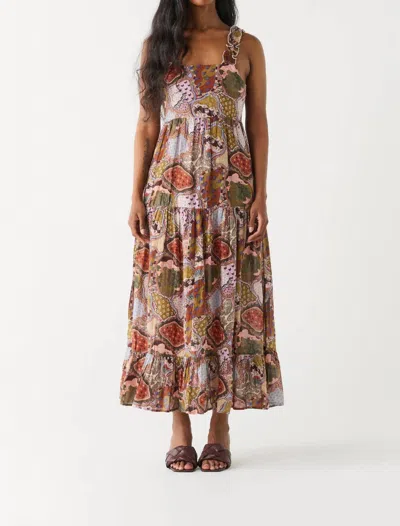 Dex Tiered Maxi Dress In Paisley In Multi