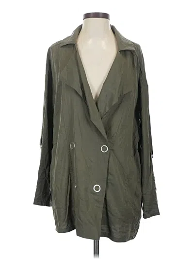 Pre-owned Dex Trenchcoat In Green