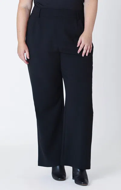 Dex Wide Leg Trouser In Black