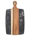 Dexas Chop And Serve Cutting Board, 16" X 9" In Black