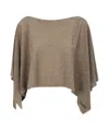 D Exterior D.exterior Draped Knit Top In Neutral