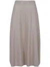 D Exterior D.exterior Blended Fabric Stylish Skirt In Brown