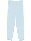 D Exterior Cady Trousers In Blue