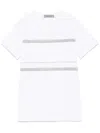 D Exterior D.exterior Cotton Jersey Chain Drop T-shirt In White