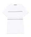 D Exterior D.exterior Cotton Jersey Chain Drop T-shirt In White