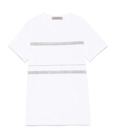 D EXTERIOR COTTON JERSEY CHAIN DROP T-SHIRT