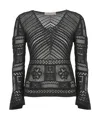 D Exterior D.exterior Lace Knit Sweater In Black