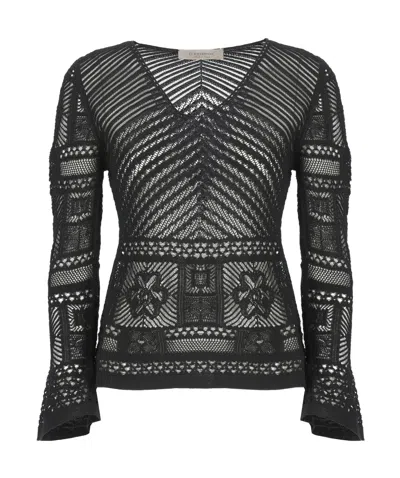 D EXTERIOR D.EXTERIOR LACE KNIT SWEATER