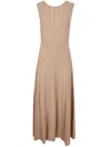 D Exterior D. Exterior Crystals Long Dress By D. Exterior In Brown