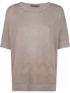 D Exterior D.exterior Soft Blend V-neck Sweater In Brown