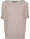 D-exterior D. Exterior Vanise Lux Short Sleeves Oversized Sweater In White