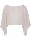 D-exterior D. Exterior Silk Georgette Cape In Neutral