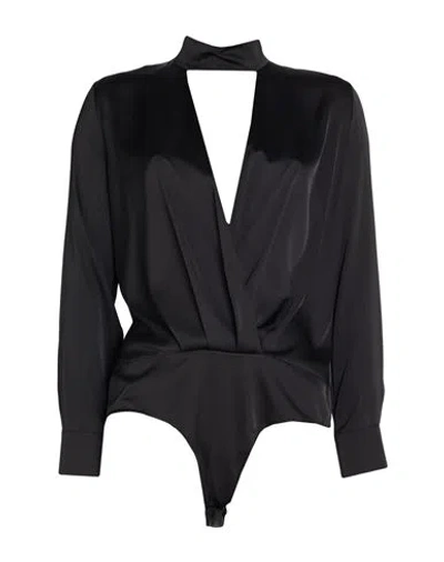 D Exterior D. Exterior Woman Bodysuit Black Size L Polyester, Elastane