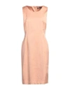 D Exterior D. Exterior Woman Midi Dress Salmon Pink Size 14 Viscose, Cotton, Elastane In Salmon Pink