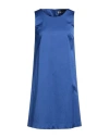 D Exterior D. Exterior Woman Mini Dress Blue Size 10 Viscose, Cotton, Elastane In Blue