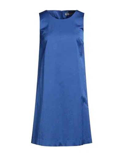 D Exterior D. Exterior Woman Mini Dress Blue Size 10 Viscose, Cotton, Elastane