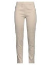 D Exterior D. Exterior Woman Pants Beige Size 12 Linen, Elastane In Gray
