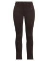 D Exterior D. Exterior Woman Pants Chocolate Brown Size 6 Cotton, Elastane In Brown