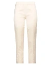 D Exterior D. Exterior Woman Pants Ivory Size 6 Viscose, Cotton, Elastane In Neutral