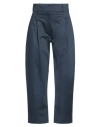 D Exterior D. Exterior Woman Pants Navy Size 2 Cotton, Elastane In Blue