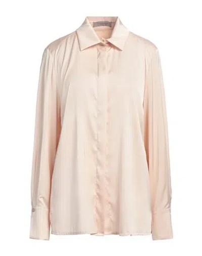 D Exterior D. Exterior Woman Shirt Beige Size Xxl Polyester, Elastane