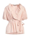 D Exterior D. Exterior Woman Top Blush Size M Cotton, Polyamide, Elastane In Brown