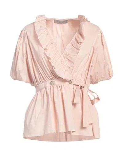 D Exterior D. Exterior Woman Top Blush Size M Cotton, Polyamide, Elastane In Brown
