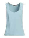 D Exterior D. Exterior Woman Top Light Blue Size Xl Viscose, Polyester