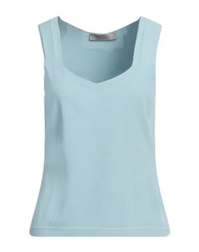 D Exterior D. Exterior Woman Top Light Blue Size Xl Viscose, Polyester