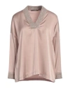 D Exterior D. Exterior Woman Top Light Brown Size Xl Polyester, Elastane, Cashmere, Alpaca Wool, Polyamide In Neutral