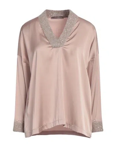 D Exterior D. Exterior Woman Top Light Brown Size Xl Polyester, Elastane, Cashmere, Alpaca Wool, Polyamide In Beige