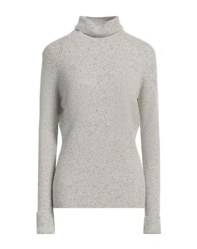 D Exterior D. Exterior Woman Turtleneck Grey Size Xl Merino Wool, Viscose, Polyamide, Silk