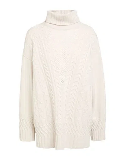 D Exterior D. Exterior Woman Turtleneck Off White Size Xl Merino Wool, Silk, Cashmere
