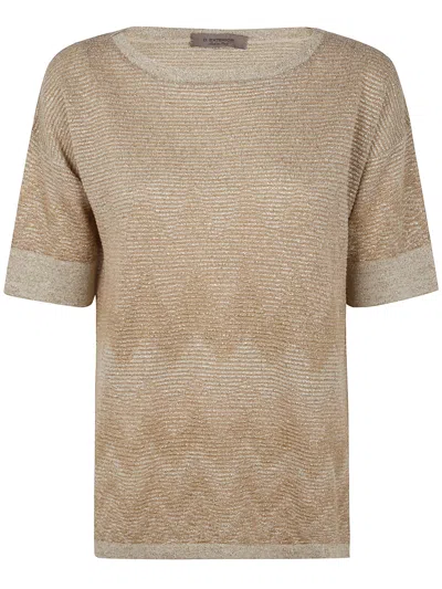 D Exterior D. Exterior Degrade Lux Long Sleeves Sweater By D. Exterior In Brown