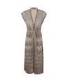 D Exterior D. Exterior Degrade Lux Long Waistcoat By D. Exterior In Linen