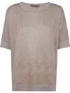 D Exterior D.exterior Soft Blend V-neck Sweater In Neutrals