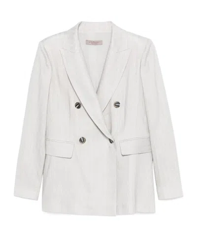 D EXTERIOR DOUBLE-BREASTED BLAZER