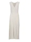 D Exterior Dress With Paillettes In Neutral