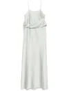 D Exterior D.exterior Draped Slip Dress In Gray