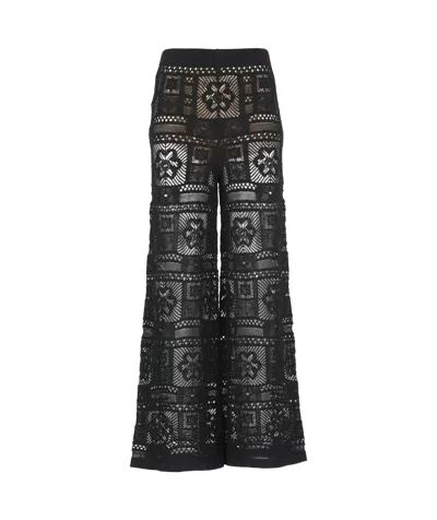 D EXTERIOR D.EXTERIOR CROCHET WIDE LEG PANTS