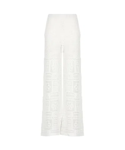 D EXTERIOR D.EXTERIOR CROCHET WIDE LEG PANTS