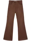 D Exterior Flared Pants In Brown
