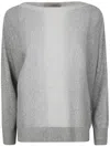 D Exterior D.exterior Funded Lux Long Sleeves Oversized T-shirt In Gray
