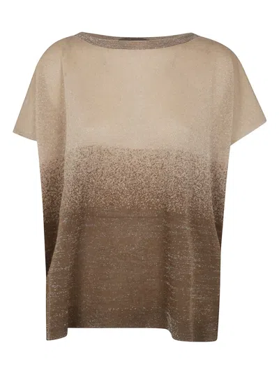 D Exterior Gradient-effect T-shirt In Neutrals